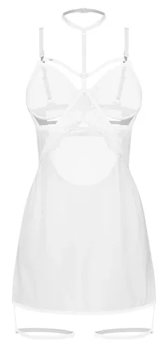 obsessive arrowel chemise biała 2xl/3xl z koronką i paskami na Arena.pl