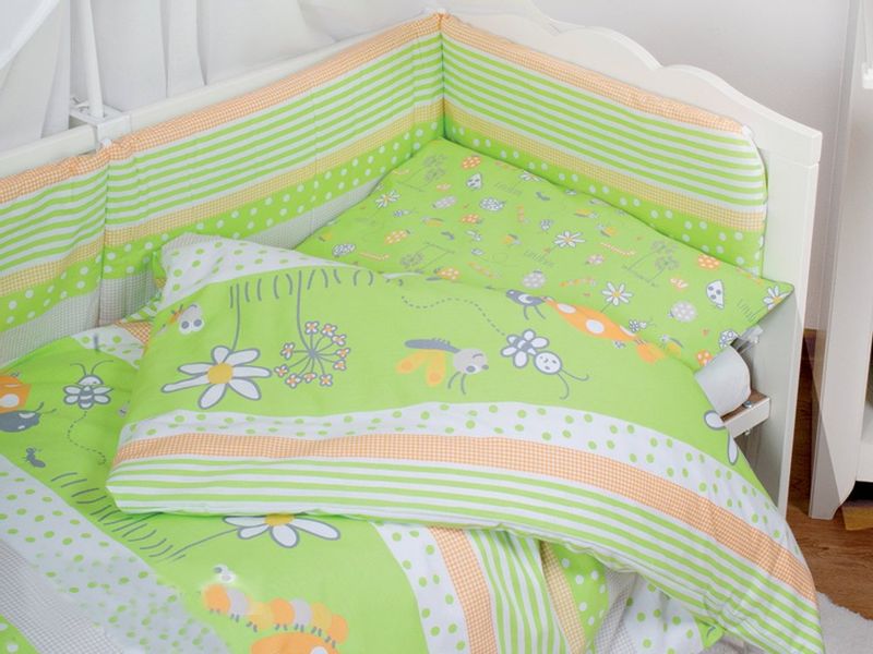 Pościel Do Łóżeczka Z Ochraniaczem 100X135 Sweet Mix Spring Green zdjęcie 1