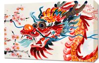 Obraz 60x40cm Smok o Żywej Barwie