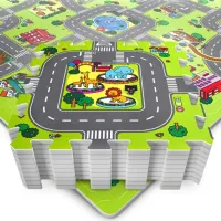 Mata edukacyjna puzzle piankowe dla dzieci miasto