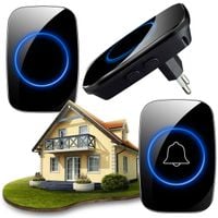 DZWONEK BEZPRZEWODOWY LED WODOODPORNY IP44 300m