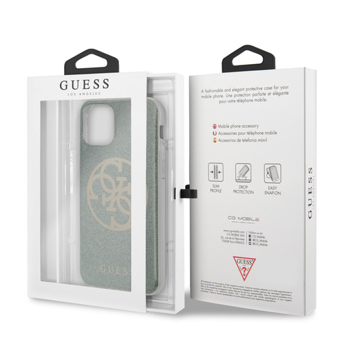 Guess Circle Glitter 4G - Etui do iPhone 11 (khaki) na Arena.pl