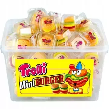 ŻELKI TROLLI MINI BURGER 600G zdjęcie 1