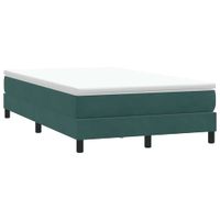 Łóżko typu Box Spring bez materaca Ciemnozielone 120x210 cm