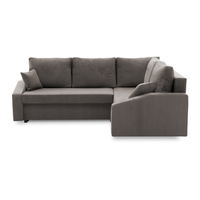 Narożnik rozkładany, prawy, LUSSO Plus, 230x179x92 cm, szary | TYLETEGOTU