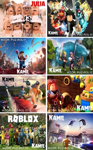 Puzzle ROBLOX A3 252el z Własnym Nadrukiem Dowolne IMIĘ Pudełko na Arena.pl