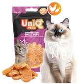 Smaczki dla kota przysmaki mini chipsy z kurczakiem i dorszem 50g UNIQ PETS