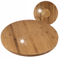 Taca deska bambusowa do pizzy 35cm obrotowa KINGHOFF KH-1566