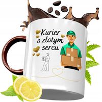 Kubek Bordowy Dla Kuriera Na Urodziny Prezent Z Nadrukiem Ze Zdjęciem