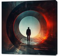 Obraz 90x90cm Portal do Świata