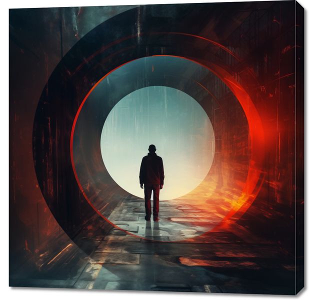 Obraz 90x90cm Portal do Świata zdjęcie 1