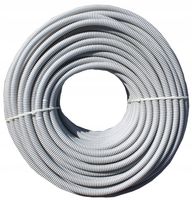 RURA KARBOWANA PESZEL PVC 32/24,3mm 320N AKS ZIELONKA RKGL-32 SZARA 25m