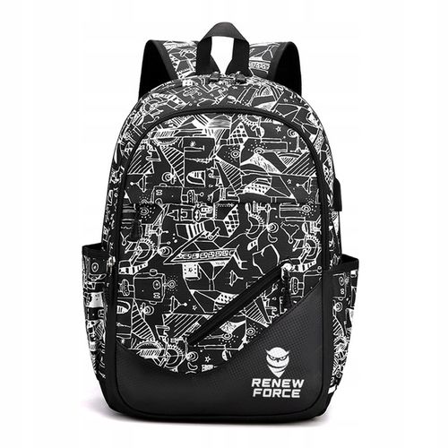 Plecak Tornister Szkolny dla CHŁOPCA 35L USB ŚWIECĄCY +5 Gratisów KLASA 1 3 na Arena.pl