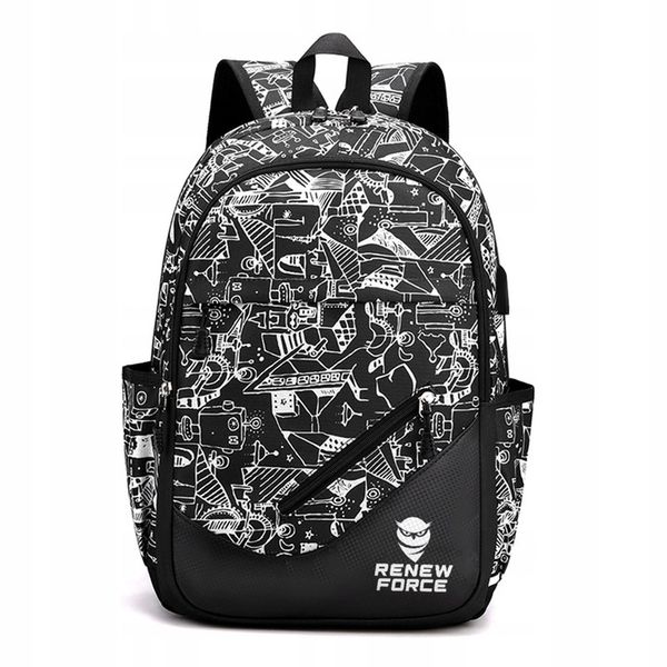 Plecak Tornister Szkolny dla CHŁOPCA 35L USB ŚWIECĄCY +5 Gratisów KLASA 1 3 zdjęcie 5