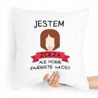 Poduszka Fryzjerki Jestem Żółżą Prezent Z Nadrukiem Ze Zdjęciem