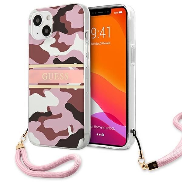 Etui Guess do iPhone 15, iPhone 14, iPhone 13, Różowy zdjęcie 1