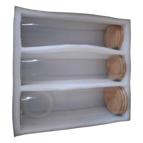 Zestaw 3-częściowy szklany pojemnik z pokrywką na Arena.pl