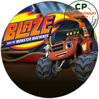 Opłatek na tort Blaze i Megamaszyny