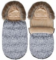 2 x ŚPIWOREK DO WÓZKA SANEK NA ZIMĘ MAXI 114cm OCIEPLONY BABYMAM PREMIUM