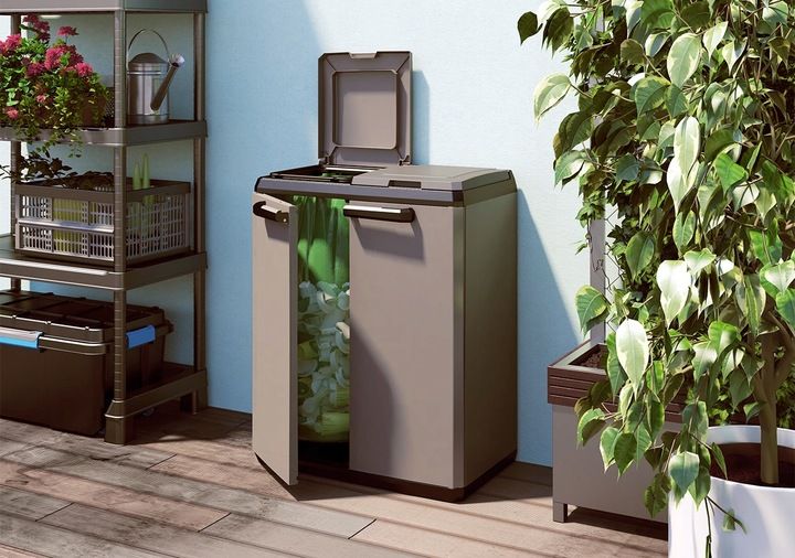 SZAFKA DO SEGREGACJI ODPADÓW SPLIT BASIC 110L 241065 KETER zdjęcie 5