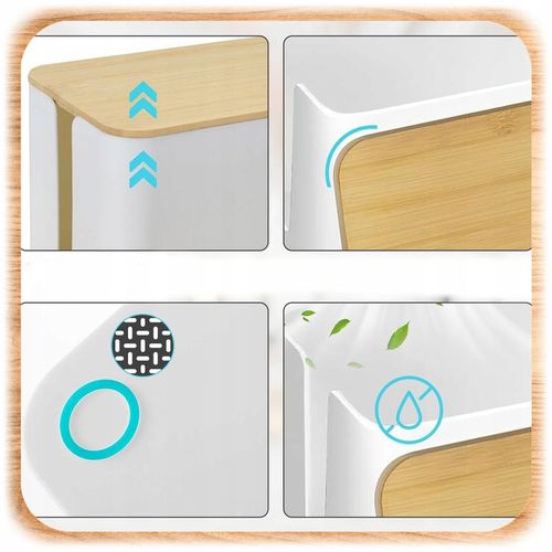 ORGANIZER NA KABLE POJEMNIK PUDEŁKO LISTWE KABLI PRZEWODY DREWNIANA na Arena.pl