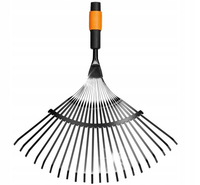 Grabie Do Liści Trawy Fiskars LEKKIE Grabki Ogrodowe METALOWE QuikFit 22cm