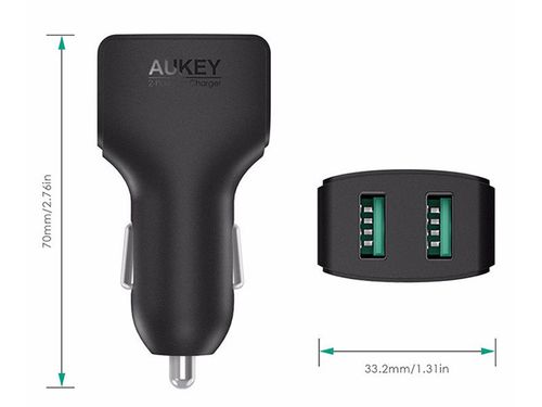 Ładowarka samochodowa AUKEY CC-S3 24W 4.8A 2xUSB AiPower na Arena.pl
