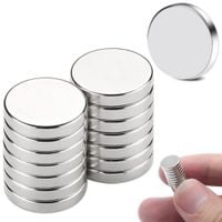 Zestaw 10x magnes neodymowy mały mocny walcowy okrągły 10x2 mm