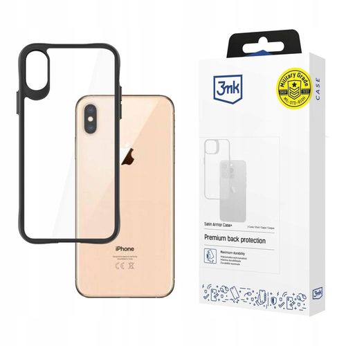 Satynowe etui na Apple iPhone Xs Max - 3mk Satin Armor Case+ na Arena.pl