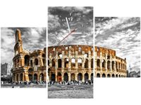 60CM 90 ZEGAR 3 ELEM MAJESTATYCZNE KOLOSEUM ŚCIENNY