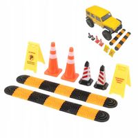 WSPINACZKA SAMOCHÓD NASTRÓJ KAWAŁEK PROGI ZWALNIAJĄCE ROŻKI ZNAKI OSTRZEGAW