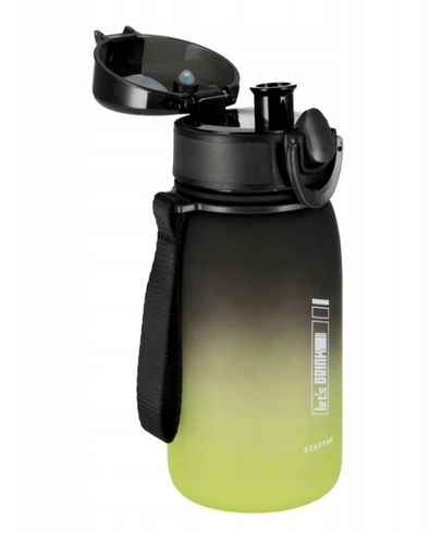 Bidon 400 ml butelka Starpak na wodę mocny lekki zielono - czarny pojemnik na Arena.pl