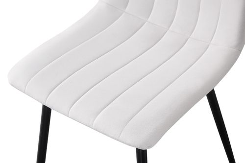 IRIS KRZESŁO TAPICEROWANE ECRU WELUR na Arena.pl