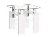 stolik kawowy a08-2 h-55cm mini biały