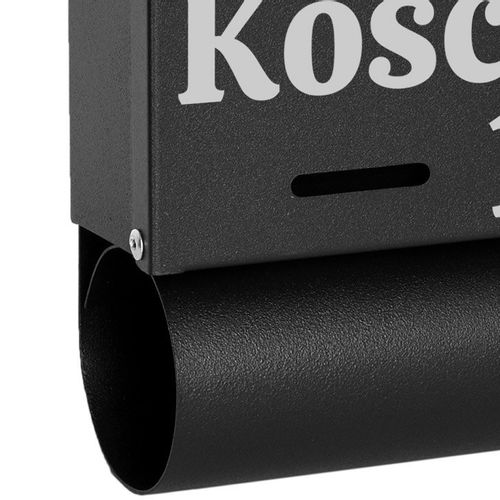 Skrzynka pocztowa na listy Hadvar czarna z napisami na Arena.pl