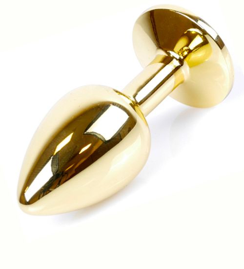 Plug analny z białym kryształkiem zdjęcie 3