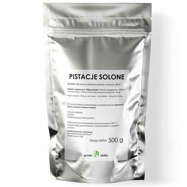 PISTACJE SOLONE PRAŻONE naturalne premium 500g zdjęcie 5