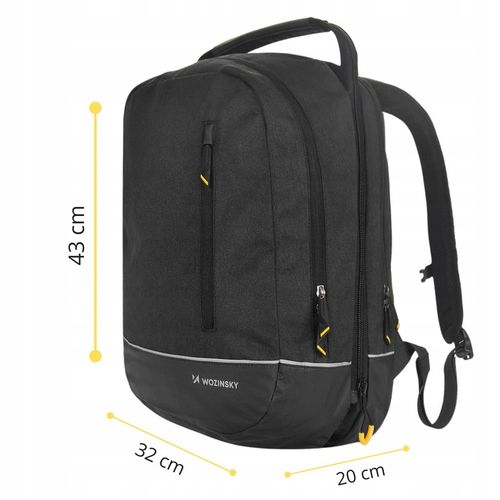 WOZINSKY SAKWA ROWEROWA TORBA NA ROWER DWUCZĘŚCIOWA PLECAK NA BAGAŻNIK 30L na Arena.pl