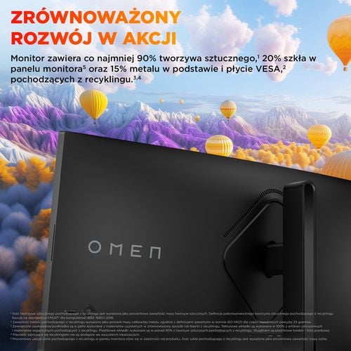 Monitor HP Omen 34c G2 Curved Gaming WQHD VA 180Hz HDR 400 34 cale 3440x1440 HDMI DisplayPort VESA AMD FreeSync na Arena.pl