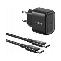 UGREEN SZYBKA ŁADOWARKA SIECIOWA ZASILACZ KOSTKA 25W USB-C QC 4.0 KABEL 2M