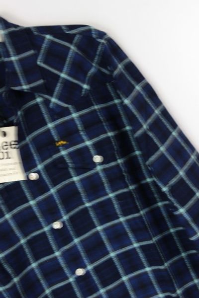 LEE 101 WESTERNER KOSZULA KRATA NAVY _ M zdjęcie 7