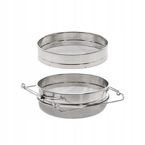 CEDZAK DO MIODU SITO PODWÓJNE NIERDZEWNE WIADRO ODSTOJNIK Z REGULACJĄ 24 cm na Arena.pl