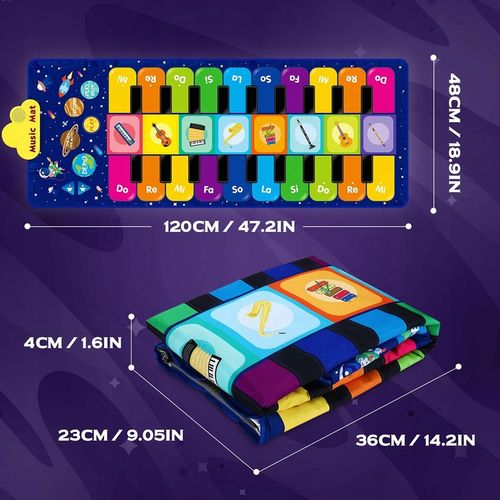 MATA MUZYCZNA EDUKACYJNA PIANINKO DLA DZIECI GRA DO TAŃCZENIA INTERAKTYWNA na Arena.pl
