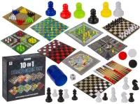 Podróżny Mini Zestaw Gier Planszowych dla Całej Rodziny - 10 w 1