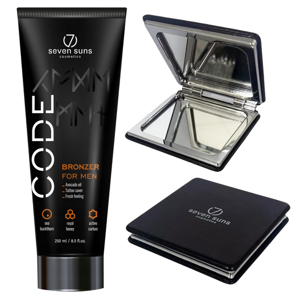 7suns Code Bronzer Dla Mężczyzn 250ml + Podwójne Lusterko Gratis zdjęcie 1
