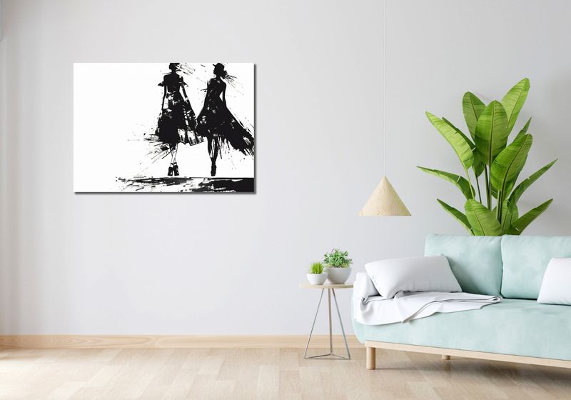 Obraz 100x70cm Atramentowy Przerys zdjęcie 2