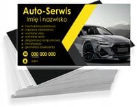 Wizytówki reklamowe firmowe 100 szt różne wzory AUTO SERWIS IMIĘ NAZWISKO