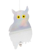 DUŻA SOWA z dzwonkiem odstraszacz ptaków gołębi szpaków