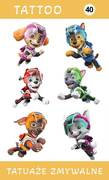Tatuaże zmywalne Psi Patrol zdjęcie 1