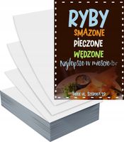 Ulotki A6 1000szt reklamowe firmowe RYBY SMAŻONA PIECZONA WĘDZONA